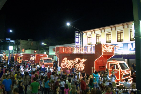 A Parada de Natal, com caminhões da Coca-Cola, será no dia 28 de novembro.