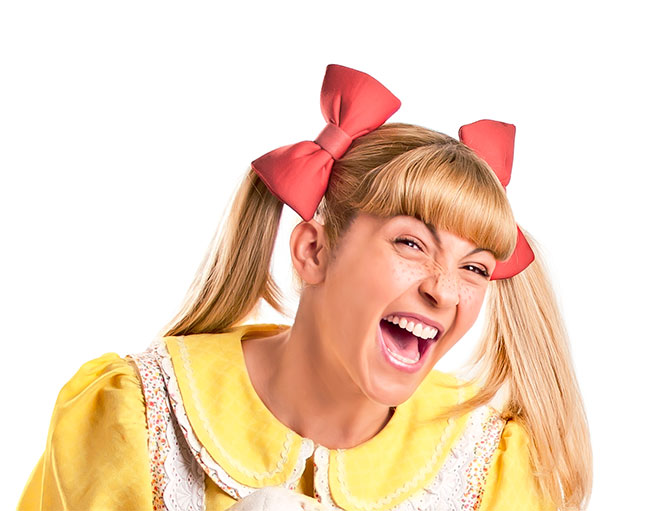 Nina é um dos personagens do humorístico "A Praça é Nossa", do SBT (foto: divulgação).