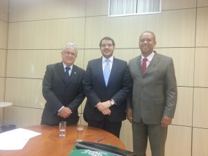 Prefeito e deputado participaram de reunião em Brasília.