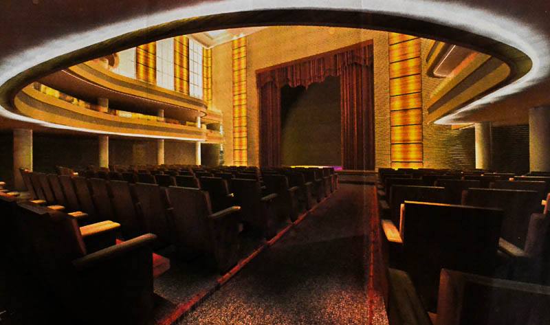 Projeto mostra teatro  amplo e moderno.
