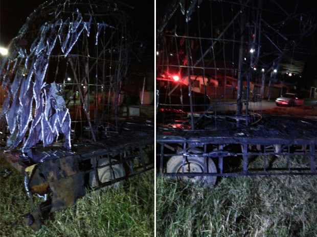 O prejuízo causado pelas chamas é calculado em cerca de RS 5 mil (foto: Corpo de Bombeiros)