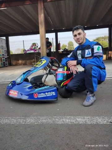 El piloto de Poços-Caldense participa de la Copa Kart F-Racers en Paulínia